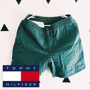 🏔 [size: M] Vintage Tommy Hilfiger Green Shorts